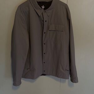 Men's Western Rise Blue Gray Button-Up Jacket